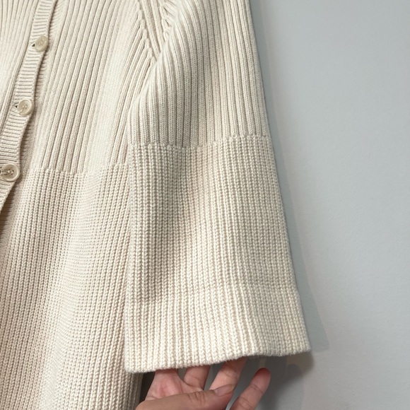 Bianca Nygard 3/4 Length Sleeves Cream Sweater Size Large - Picture 5 of 7